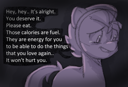 Size: 970x660 | Tagged: safe, anonymous artist, imported from derpibooru, hitch trailblazer, earth pony, pony, series:anorexic sunny, anorexia, crying, g5, implied sunny starscout, male, solo, stallion, tears of joy