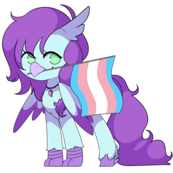 Size: 1750x1750 | Tagged: safe, artist:hellscrossing, imported from derpibooru, oc, oc only, oc:aella breeze, hippogriff, beak, birb, hippogriff oc, pride, pride flag, simple background, solo, transgender oc, transgender pride flag, transparent background