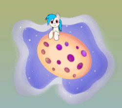 Size: 1750x1550 | Tagged: safe, artist:jasmindreasond, imported from derpibooru, oc, oc only, oc:jimm, pony, animated, commission, cookie, cute, food, male, micro, no sound, ocbetes, ponies in food, simple background, smiling, smol, solo, tiny, tiny ponies, webm, your character here