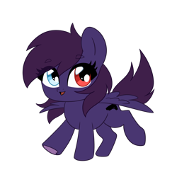 Size: 2048x2048 | Tagged: safe, imported from derpibooru, oc, oc only, oc:pestyskillengton, pegasus, pony, chibi, cute, female, heterochromia, open mouth, simple background, solo, transparent background