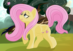 Size: 7016x4961 | Tagged: safe, artist:thegreeniekatmeanie, imported from derpibooru, fluttershy, butterfly, pegasus, pony, absurd resolution, female, mare, solo