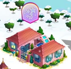 Size: 684x660 | Tagged: safe, idw, imported from derpibooru, building, gameloft, my little pony: magic princess, paradise estate, the anonymous campsite