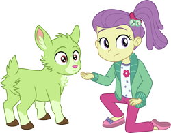 Size: 3840x3000 | Tagged: safe, artist:cloudy glow, imported from derpibooru, goat, human, equestria girls, equestria girls series, spring breakdown, spoiler:eqg series (season 2), .ai available, butt, female, lily pad (g4), plot, simple background, solo, transparent background, vector