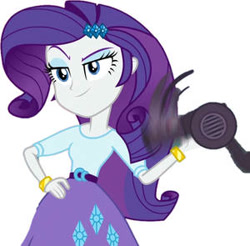 Size: 300x295 | Tagged: safe, artist:movieliker236, edit, edited screencap, imported from derpibooru, screencap, rarity, human, dance magic, equestria girls, equestria girls series, spoiler:eqg specials, female, hair dryer, not a vector, simple background, solo, white background