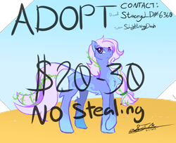 Size: 5184x4231 | Tagged: safe, artist:slightningdash, imported from derpibooru, oc, earth pony, pony, adoptable, advertisement, earth pony oc, female, full body, long mane, long tail, looking back, looking up, mare, solo, tail