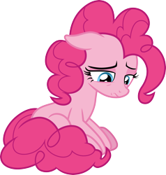 Size: 3000x3153 | Tagged: safe, artist:cloudy glow, imported from derpibooru, pinkie pie, earth pony, pony, the last laugh, .ai available, female, mare, sad, simple background, solo, transparent background, vector