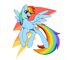 Size: 880x724 | Tagged: safe, artist:solixy406, imported from derpibooru, rainbow dash, pegasus, simple background, solo, white background