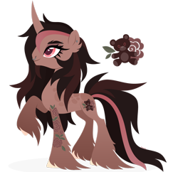 Size: 1920x1862 | Tagged: safe, artist:kabuvee, imported from derpibooru, oc, pony, unicorn, curved horn, female, horn, mare, nose piercing, piercing, simple background, solo, transparent background, unshorn fetlocks