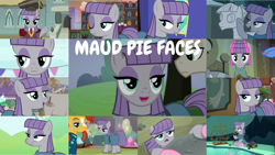 Size: 1280x721 | Tagged: safe, edit, edited screencap, editor:quoterific, imported from derpibooru, screencap, maud pie, mudbriar, pinkie pie, sunburst, earth pony, unicorn, maud pie (episode), rock solid friendship, student counsel, the gift of the maud pie, the maud couple, uncommon bond, clothes, dress, female, graduation cap, hat, male, mare, necktie, one eye closed, rocktorate, smiling, stallion, when she smiles