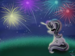 Size: 2000x1500 | Tagged: safe, artist:shadowiesart, imported from derpibooru, starlight glimmer, pony, unicorn, female, fireworks, solo