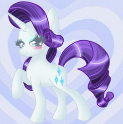 Size: 630x638 | Tagged: safe, artist:shadowiesart, imported from derpibooru, rarity, pony, unicorn, blushing, female, solo