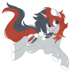 Size: 1100x1034 | Tagged: safe, artist:higgly-chan, imported from derpibooru, oc, oc only, oc:penny inkwell, pony, unicorn, eyebrows visible through hair, female, freckles, horn, mare, simple background, solo, white background