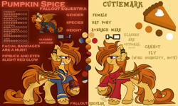 Size: 2500x1500 | Tagged: safe, artist:starcasteclipse, imported from derpibooru, oc, oc only, oc:pumpkin spice, bat pony, pony, female, mare, reference sheet, solo