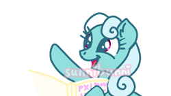 Size: 800x450 | Tagged: safe, artist:_natsunatsuu_, imported from derpibooru, bon bon, fleetfoot, sweetie drops, the lost treasure of griffonstone, female, mare, photo, simple background, solo, transparent background, voice actor joke