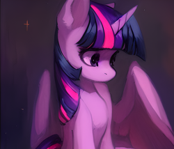 Size: 1589x1358 | Tagged: safe, imported from derpibooru, twilight sparkle, alicorn, pony, ai content, ai generated, female, generator:purplesmart.ai, generator:stable diffusion, simple background, sitting, solo, twilight sparkle (alicorn)