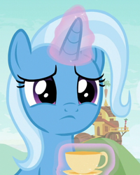 Size: 524x654 | Tagged: safe, imported from derpibooru, screencap, trixie, pony, unicorn, student counsel, cropped, cute, diatrixes, female, magic, mare, sad, solo