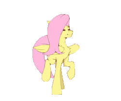Size: 3000x2500 | Tagged: safe, artist:buvanybu, imported from derpibooru, fluttershy, pegasus, pony, animated, dancing, eyes closed, gif, simple background, smiling, solo, spinning, transparent background, trotting, trotting in place