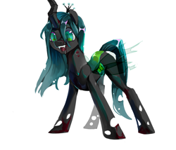 Size: 3035x2598 | Tagged: safe, artist:湮浊湮于浊, imported from derpibooru, queen chrysalis, changeling, female, mare, simple background, solo, white background