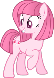 Size: 1161x1665 | Tagged: safe, artist:tanahgrogot, imported from derpibooru, oc, oc only, oc:annisa trihapsari, earth pony, pony, cute, earth pony oc, ocbetes, raised hoof, simple background, smiling, solo, transparent background