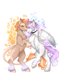 Size: 3465x4252 | Tagged: safe, artist:louyalpha, imported from derpibooru, oc, oc:louyalpha, pegasus, pony, unicorn, horn, pegasus oc, simple background, solo, unicorn oc, white background