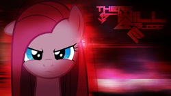 Size: 850x478 | Tagged: safe, imported from derpibooru, pinkie pie, earth pony, looking at you, pinkamena diane pie, serious, solo