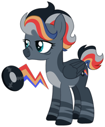 Size: 1732x2080 | Tagged: safe, artist:strawberry-spritz, imported from derpibooru, oc, oc only, oc:racing stripes, hybrid, zebra, zebrasus, zony, base used, female, hybrid oc, magical lesbian spawn, offspring, parent:rainbow dash, parent:zecora, simple background, solo, transparent background