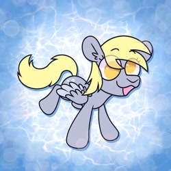 Size: 2048x2048 | Tagged: safe, artist:ponyvibe, imported from derpibooru, derpy hooves, pegasus, pony, female, heart, heart eyes, solo, wingding eyes