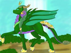 Size: 1600x1200 | Tagged: safe, artist:saintgryphonii, imported from derpibooru, dragon, pony, dragoness, female, mare, solo, warcraft, world of warcraft