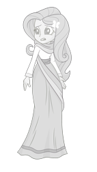 Size: 1300x2281 | Tagged: safe, artist:splendidbondage, imported from derpibooru, fluttershy, human, equestria girls, movie magic, spoiler:eqg specials, clothes, dress, gown, humanized, india movie set, long dress, long skirt, simple background, skirt, solo, statue, stone, transparent background