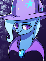 Size: 1522x1988 | Tagged: safe, artist:alexsc112, imported from derpibooru, trixie, pony, unicorn, bust, female, mare, solo