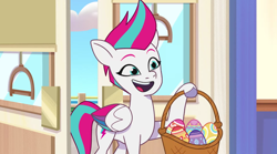 Size: 3300x1840 | Tagged: safe, imported from derpibooru, screencap, zipp storm, pegasus, pony, spoiler:g5, spoiler:my little pony: tell your tale, spoiler:tyts01e48, easter egg, g5, my little pony: tell your tale, solo, the hunt for eggmund bunny