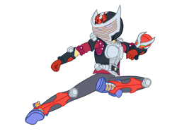 Size: 2300x1745 | Tagged: safe, artist:gmaplay, imported from derpibooru, flash sentry, human, equestria girls, clothes, duo, kamen rider, kamen rider ryuki, kick, ponied up, reference, school uniform, simple background, solo, spanish description, transparent background