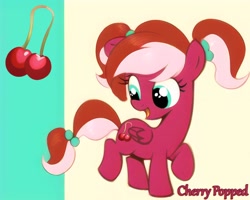 Size: 2048x1638 | Tagged: safe, imported from derpibooru, oc, oc:cherry popped, pegasus, ai content, ai generated, cutie mark, female, filly, foal, pigtails, reference sheet, solo