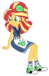 Size: 1900x2951 | Tagged: safe, artist:gmaplay, imported from derpibooru, sunset shimmer, human, equestria girls, alternate hairstyle, food, simple background, solo, sunset sushi, sushi, transparent background