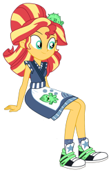 Size: 1900x2951 | Tagged: safe, artist:gmaplay, imported from derpibooru, sunset shimmer, human, equestria girls, alternate hairstyle, food, simple background, solo, sunset sushi, sushi, transparent background