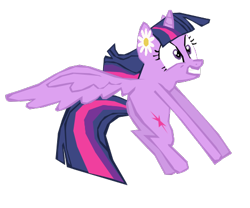 Size: 468x390 | Tagged: safe, artist:benpictures1, edit, imported from ponybooru, twilight sparkle, alicorn, pony, power ponies (episode), cute, faic, female, flower in ear, gritted teeth, inkscape, mare, simple background, solo, teeth, transparent background, twiabetes, twilight sparkle (alicorn), vector