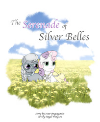 Size: 978x1200 | Tagged: safe, artist:angel-wing101, imported from derpibooru, silver spoon, sweetie belle, cover art