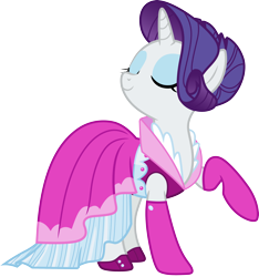 Size: 3000x3207 | Tagged: safe, artist:cloudy glow, imported from derpibooru, rarity, too many pinkie pies, .ai available, beautiful, clothes, cute, dress, eyes closed, raribetes, simple background, solo, transparent background, vector