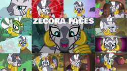 Size: 1280x720 | Tagged: safe, edit, edited screencap, editor:quoterific, imported from derpibooru, screencap, spike, twilight sparkle, zecora, dragon, parasprite, pony, unicorn, zebra, a health of information, a rockhoof and a hard place, bridle gossip, filli vanilli, it isn't the mane thing about you, just for sidekicks, molt down, princess twilight sparkle (episode), she talks to angel, swarm of the century, the cutie pox, the cutie re-mark, what about discord?, alternate timeline, chrysalis resistance timeline, ear piercing, earring, jewelry, mask, piercing, resistance leader zecora, swamp fever, unicorn twilight, upside down