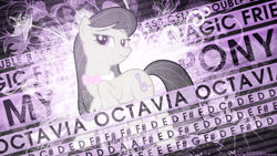 Size: 1920x1080 | Tagged: safe, artist:kooner-cz, artist:paradigm-zero, edit, imported from derpibooru, octavia melody, earth pony, pony, background pony, bowtie, female, mare, solo, wallpaper, wallpaper edit