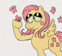 Size: 2000x1800 | Tagged: safe, artist:muscularmuppet, imported from derpibooru, fluttershy, pegasus, pony, simple background, smiling, solo, white background