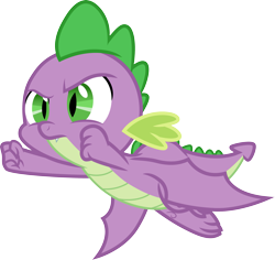 Size: 3179x3000 | Tagged: safe, artist:cloudy glow, imported from derpibooru, spike, dragon, father knows beast, .ai available, flying, simple background, solo, transparent background, vector, winged spike, wings