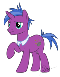 Size: 5000x6407 | Tagged: safe, artist:kaitykat117, imported from derpibooru, oc, oc:maillard skillet(kaitykat), changeling, unicorn, base used, clothes, frown, high res, raised hoof, short tail, simple background, tail, transparent background, vector