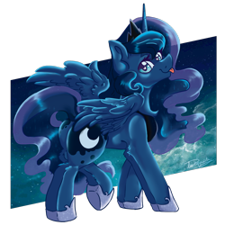 Size: 2000x2000 | Tagged: safe, artist:dankpegasista, derpibooru exclusive, imported from derpibooru, princess luna, alicorn, pony, :p, blue fur, blue mane, butt, chest fluff, clothes, collar, cute, cyan eyes, flowing mane, heart, heart eyes, highlights, jewelry, lineart, looking at you, lunabetes, plot, png, raised hoof, regalia, royalty, shading, shiny mane, shoes, simple background, solo, sparkly mane, spread wings, tongue out, transparent background, wings