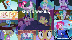 Size: 1974x1111 | Tagged: safe, edit, edited screencap, editor:quoterific, imported from derpibooru, screencap, applejack, discord, fluttershy, gallus, ocellus, pinkie pie, rainbow dash, sandbar, scootaloo, silverstream, smolder, spike, starlight glimmer, trixie, twilight sparkle, yona, alicorn, parasprite, pig, 28 pranks later, a health of information, do princesses dream of magic sheep, make new friends but keep discord, may the best pet win, road to friendship, rock solid friendship, secrets and pies, sleepless in ponyville, swarm of the century, to where and back again, twilight's kingdom, uprooted, bag, bed, bell, cowbell, golden oaks library, hammock, luna's room, rainbow dash's bedroom, saddle bag, spike's room, starlight's room, student six, tree branch, trixie's wagon, twilight sparkle (alicorn), twilight's castle, wagon
