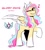 Size: 692x761 | Tagged: safe, artist:redxbacon, imported from derpibooru, oc, oc only, oc:glory days, pegasus, pony, female, heart, mare, one eye closed, pegasus oc, raised hoof, reference sheet, simple background, socks (coat marking), solo, spread wings, two toned wings, white background, wings, wink