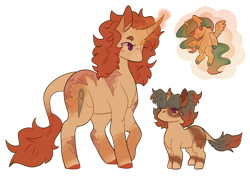 Size: 1065x750 | Tagged: safe, artist:mynameislazy, imported from derpibooru, oc, oc only, oc:cream cookie, oc:pap cookie, pony, unicorn, cutie mark, daughter, female, horn, leonine tail, magic, mother and child, mother and daughter, parent, plushie, simple background, tail, transparent background, unicorn oc