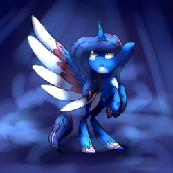 Size: 1024x1024 | Tagged: safe, artist:princessfaeron, imported from derpibooru, oc, alicorn, pony, alicorn oc, female, horn, mare, solo, wings