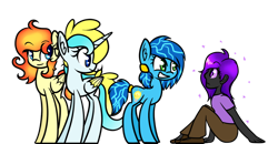 Size: 1024x534 | Tagged: safe, artist:princessfaeron, imported from derpibooru, oc, oc only, oc:fire spin, oc:power cell, oc:wish maker, human, equestria girls, female, mare, simple background, transparent background