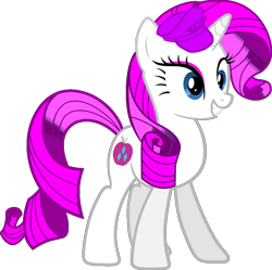 Size: 896x892 | Tagged: safe, artist:cloudcandie, imported from derpibooru, rarity, pony, unicorn, elements of insanity, hat, rarifruit, simple background, smiling, solo, transparent background, vector